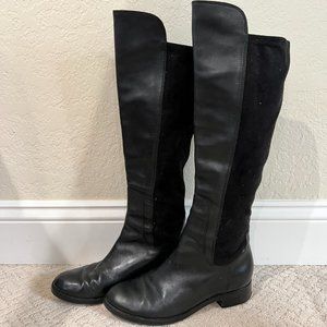 Cole Haan Knee High Black Leather Boots! Size 7